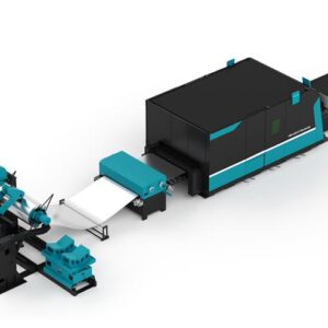 D-Roller Fiber Laser Cutting Machine with Coiler and Leveling System