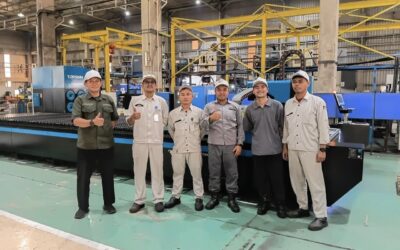 Successful installation of the D-Energy F 2500 x 8000 6kW fiber laser machine